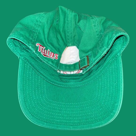 47’ Brand Minnesota Twins Green St Patricks Day Logo Adjustable Baseball Hat - Picture 6 of 10